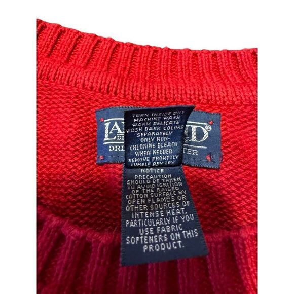 Lands End Sweater Red Size L - Picture 3 of 7
